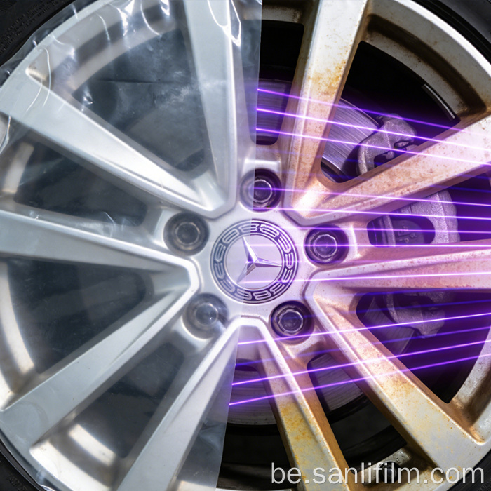 Абарона ад ультрафіялету для ахоўнай плёнкі для колаў